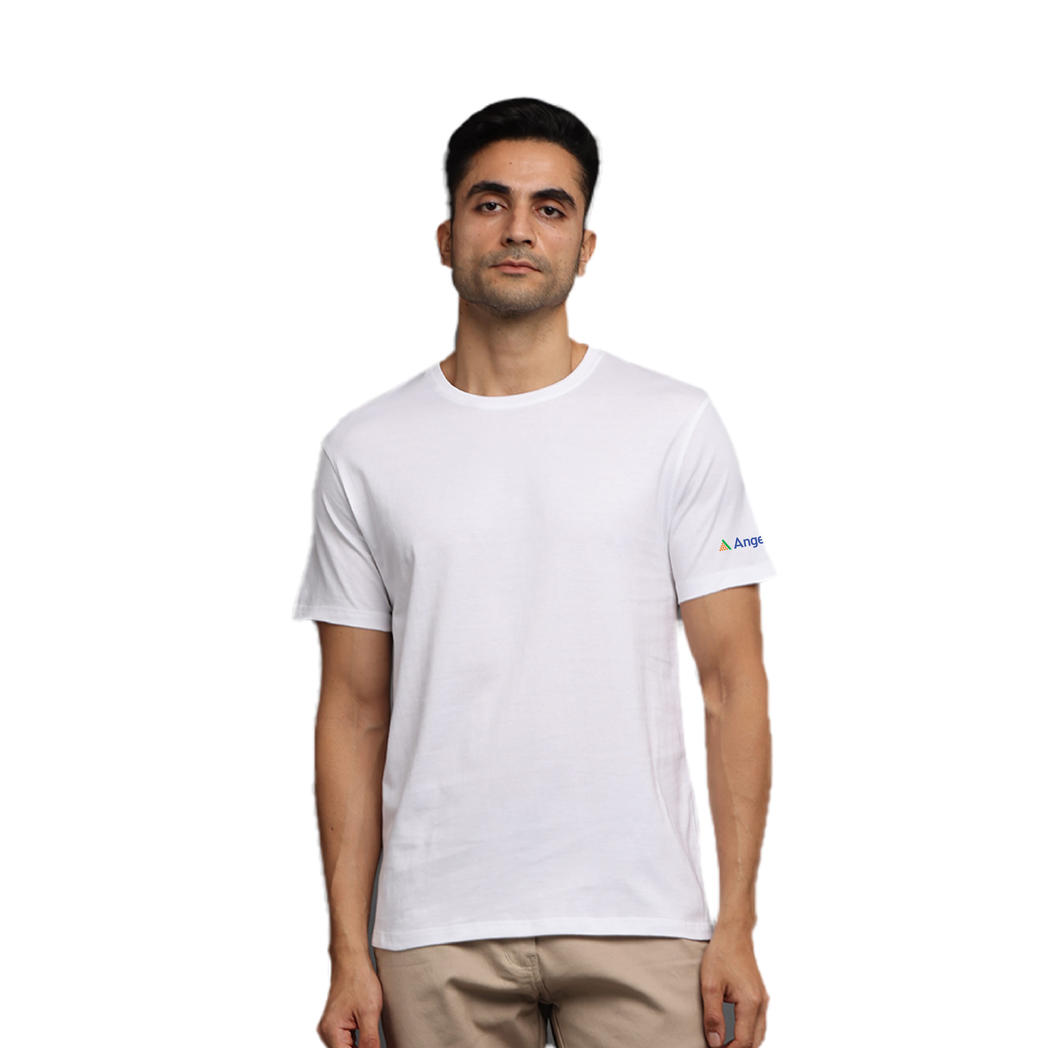 Men's Round Neck A1 T- Shirt - White